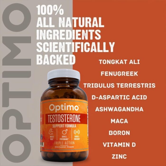 Testosterone Booster Supplement for Men & Women 9 Key Ingredients Tongkat Ali, Tribulus, Fenugreek, Ashwagandha, Maca, Boron, Zinc, VIT D, DAA - 90 Capsules - Image 11