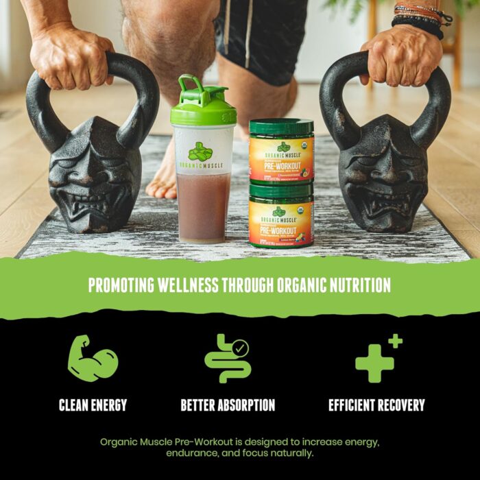 USDA Organic Pre-Workout Powder, Passionfruit Guava | Clean Energy Without Jitters | Natural Performance Boost | No Artificial Sweeteners | 20 Superfoods | Low Caffeine, 20 Servings - Image 5
