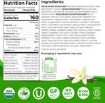 Orgain Organic Vegan Protein + 50 Superfoods Powder, Vanilla Bean - 21g Plant Based Protein, 8g Prebiotic Fiber, No Lactose Ingredients, Gluten Free, No Added Sugar, Non-GMO, 2.02 lb - Image 3