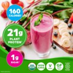Orgain Organic Vegan Protein + 50 Superfoods Powder, Vanilla Bean - 21g Plant Based Protein, 8g Prebiotic Fiber, No Lactose Ingredients, Gluten Free, No Added Sugar, Non-GMO, 2.02 lb - Image 5