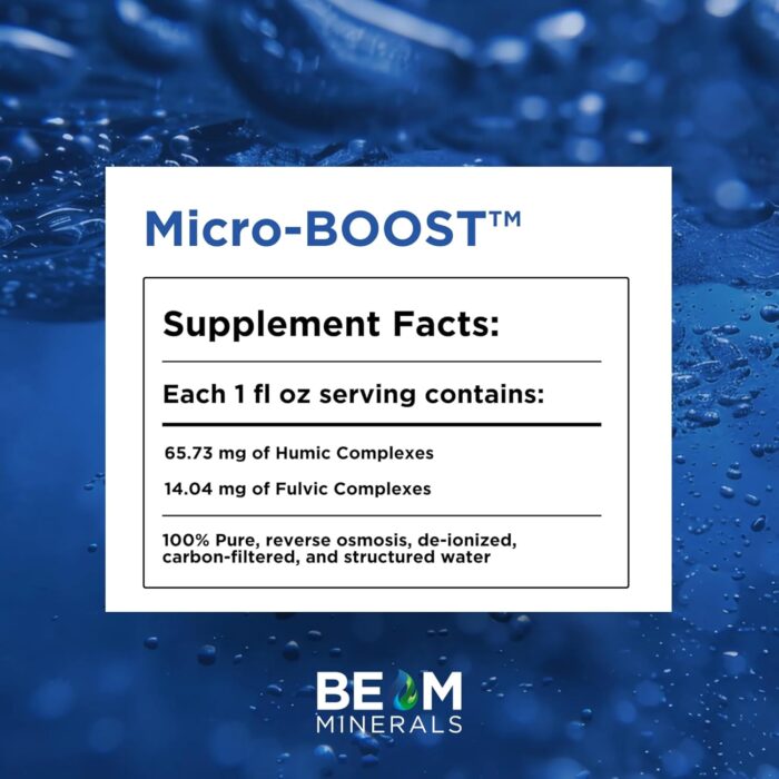 Micro-Boost Humic Mineral Blend | Plant-Based Multi Minerals Supplement & Electrolytes Liquid (Micro-Boost) - Image 3