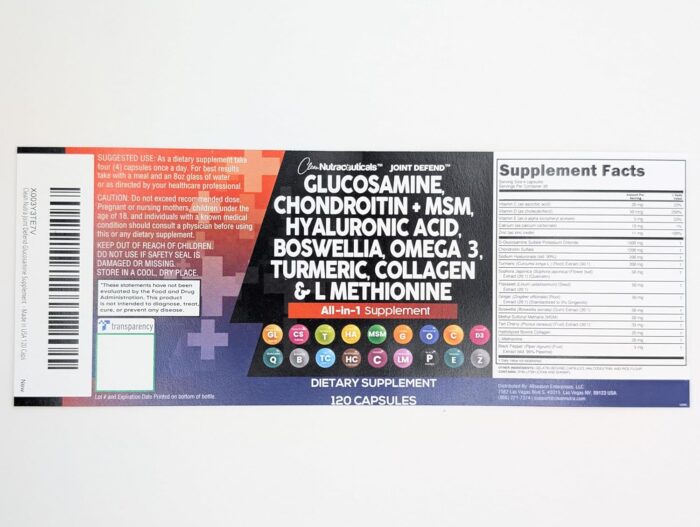 Clean Nutraceuticals Glucosamine Chondroitin MSM 1500mg with Turmeric Curcumin, Collagen, Hyaluronic Acid, Omega 3 – Joint Health Supplement for Men & Women – Joint Complex – 120 Count - Image 7