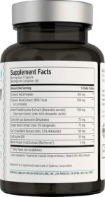 LES Labs Inflammatory Health – Joint Support, Muscle Function & Relaxation, Mobility– Turmeric, Boswellia, Quercetin, Ginger & CoQ10 – Non-GMO Supplement – 60 Capsules - Image 3