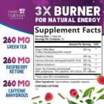 Green Tea Extract Pills - 98% Standardized EGCG 1300mg 3X Strength for Natural Energy - Supports Heart & Antioxidant Health Herbal & Immune Support Supplement Polyphenols & Catechins - 60 Capsules - Image 3