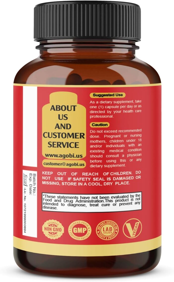9in1 Brain Support Supplement - Concentrated Ashwagandha Root, Gotu Kola Powder, Bacopa Monnieri Powder and More - 90 Capsules - 3-Month Supply - Image 9