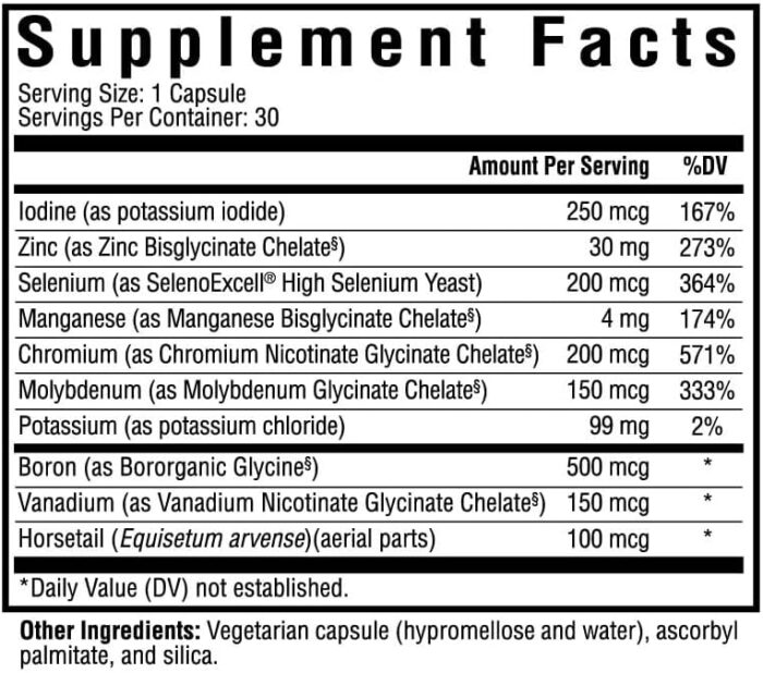 Seeking Health Trace Minerals Complex II - Immune Health & Brain Health Supplement with Zinc & Selenium - Copper- and Iron-Free Formula - Energy, Skin & Hair Support Supplement - 30 Capsules - Image 3