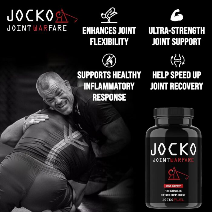 Jocko Fuel Joint Support Supplement - Glucosamine MSM for Joint Pain, Mobility, & Flexibility w/Turmeric & Boswellia (180 Capsules) - Image 4