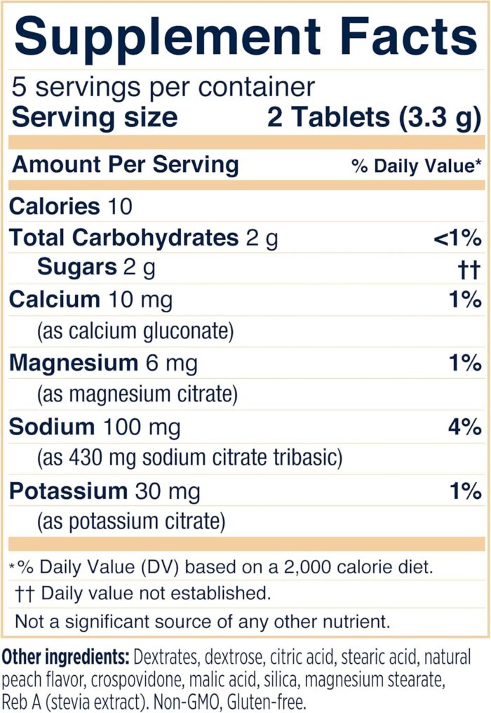 SaltStick Fastchew Electrolyte Replacement Tablets for Rehydration, Packet of 10 Tablets, Peach, 10 Count (7201761) - Image 10