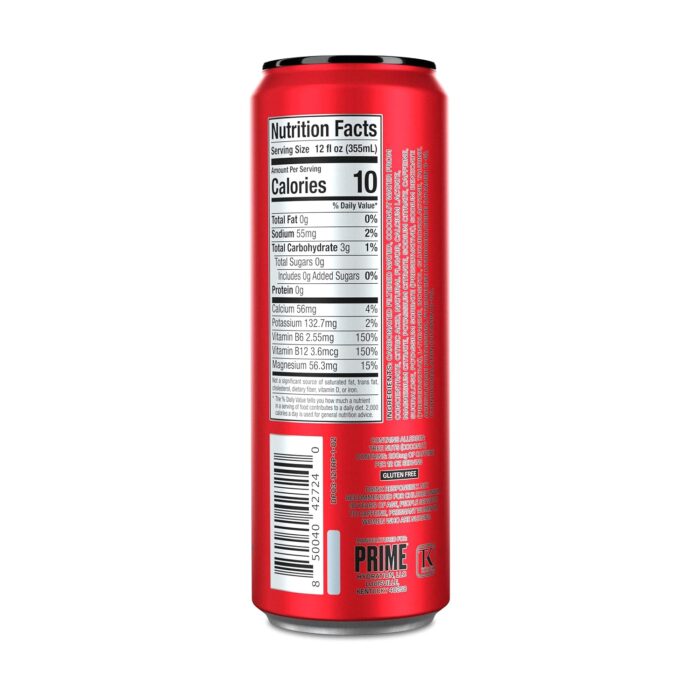 PRIME Energy TROPICAL PUNCH | Zero Sugar Energy Drink | Preworkout Energy | 200mg Caffeine with 355mg of Electrolytes and Coconut Water for Hydration| Vegan | Gluten Free |12 Fluid Ounce | 24 Pack - Image 10