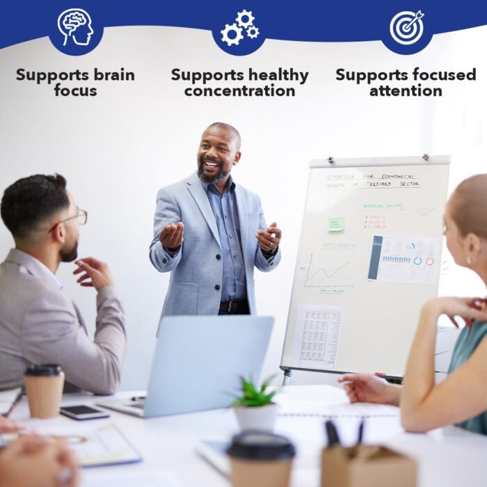 LifeSeasons - Focus-R - Concentration Support Supplement - All Ages - Enhances Mental Performance & Focus - Increases Attention Span - L-Theanine, Kava Kava, Bacopa, Vitamin B & More - (60 Capsules) - Image 4