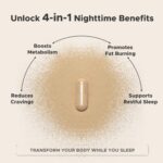 Night Burn Supplement: Raspberry Ketones Green Coffee Bean Hoodia Cactus Melatonin - Made in USA (60 Vegetarian Capsules) - Image 3