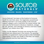 Source Naturals Wellness ImmuneSmart - for Core Daily Immune Support*, with Vitamins A, C, and D, Zinc, Elderberry, Echinacea, Andrographis, Turkey Tail and Garlic - 90 Capsules - Image 5