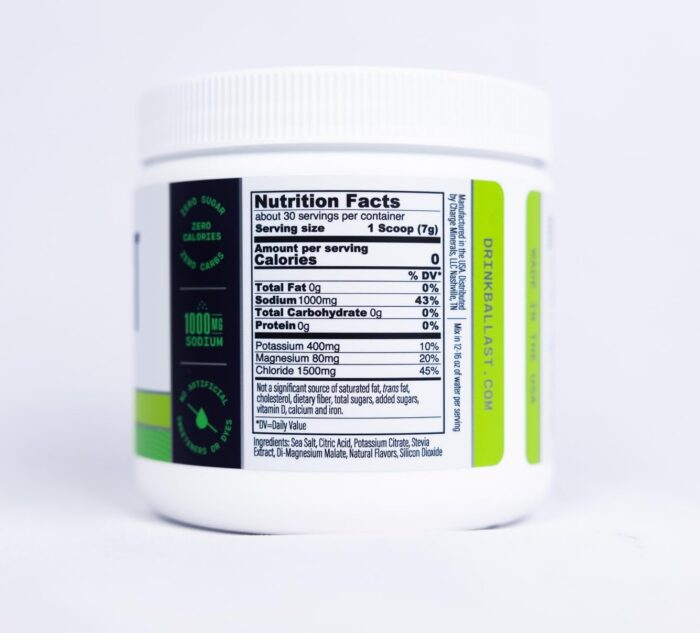 Ballast Zero-Sugar Electrolytes - Citrus Lime - Hydration Powder | Keto & Paleo Friendly | Liquid Daily IV for Rapid Rehydration | Element Electrolytes Magnesium, Sodium, and Potassium | 30 Servings - Image 3