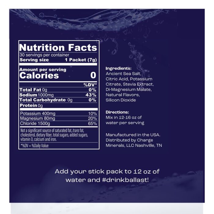 Ballast Zero-Sugar Electrolytes - Citrus Lime - Hydration Powder | Keto & Paleo Friendly | Liquid Daily IV for Rapid Rehydration | Element Electrolytes Magnesium, Sodium, and Potassium | 30 Servings - Image 4