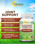 aSquared Nutrition Glucosamine Chondroitin Turmeric MSM Boswellia - 120 Capsules - Joint Support Supplement - Joint Support Relief Pills for Health - Natural Supplement for Back, Knee & Hands - Image 4