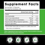(2 Pack) Magnesium Glycinate Capsules, Magnesium Supplement 400 mg with Zinc,Vitamin D3 & B6 - Highly Bioavailable and Absorption - Bone,Heart,Joint,Immune Support - 120 Vegan Capsules for Women & Men - Image 4