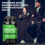(2 Pack) Magnesium Glycinate Capsules, Magnesium Supplement 400 mg with Zinc,Vitamin D3 & B6 - Highly Bioavailable and Absorption - Bone,Heart,Joint,Immune Support - 120 Vegan Capsules for Women & Men - Image 5