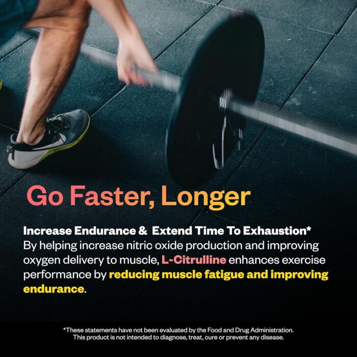 RNWY Extra Mile Caffeine Free Pre Workout Powder, 6g L-Citrulline, Sugar Free, Stimulant Free, with Dynamine™ and TeaCrine® for Endurance and Focus, Pink Lemonade, 21 Servings - Image 3