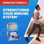 Emergen-C Immune+ Vitamin C 1000mg (18 Count, Elderberry) Dietary Supplement Fizzy Drink Mix Powder Packets - Image 3