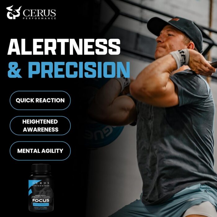 Cerus Performance Focus Nootropic Supplement - Enhances Mental Clarity, Boosts Memory & Cognitive Function, Improves Alertness - Ideal for Athletes & Fitness Enthusiasts - 60 Capsules - Image 5