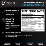 Cerus Performance Focus Nootropic Supplement - Enhances Mental Clarity, Boosts Memory & Cognitive Function, Improves Alertness - Ideal for Athletes & Fitness Enthusiasts - 60 Capsules - Image 8