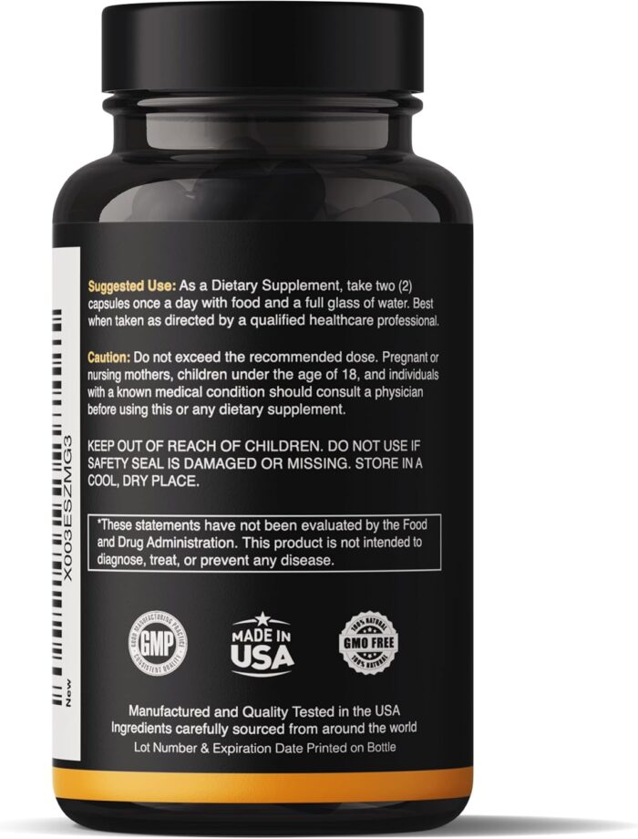 Natgrown Ashwagandha Maca Root Fenugreek Extract Capsules Supplement for Men & Women - Vegan Pills - (120 Count) - Image 4
