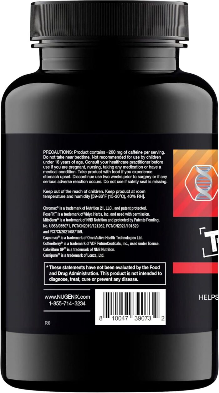 Nugenix Thermo-X: Thermogenic Fat Burner Supplement for Men, Extreme Metabolic Accelerator, 60 Count - Image 3