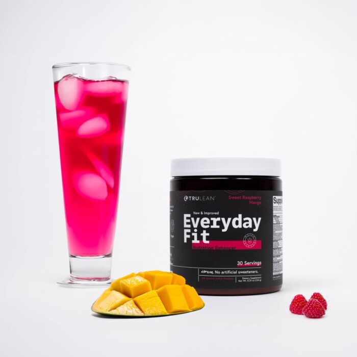 TRULEAN Everyday Fit Water Enhancer Sugar Free Electrolyte Powder Drink BCAA Blend Keto Amino Acid Supplement Tasty Sweet Raspberry Mango 30 Servings (Pack of 1) - Image 8