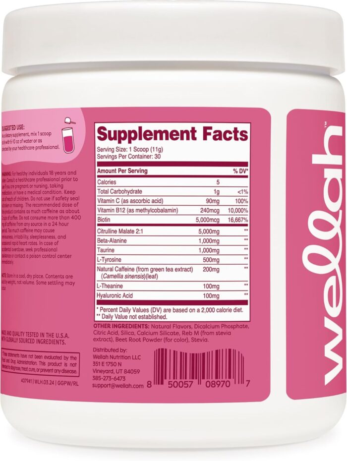 Get-Going Pre-Workout Drink Mix (Raspberry Lemonade Flavored, 30 Servings) - Image 5