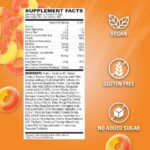 EHP Labs OxyShred Pre Workout Powder - Preworkout Powder with L Glutamine & Acetyl L Carnitine, Energy Boost Drink - Peach Candy Rings, 60 Servings - Image 3