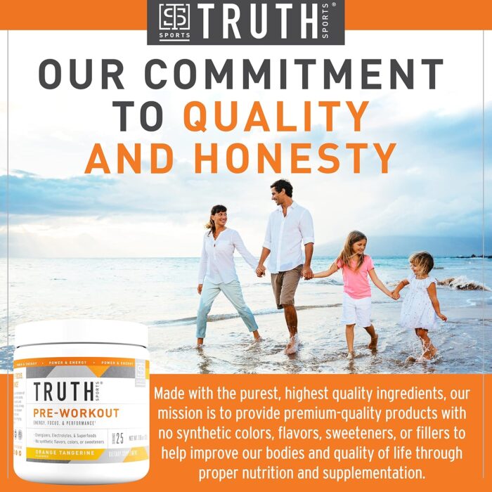 Pre Workout Powder - Natural PreWorkout for Men & Women, Vegan BCAA Amino Energy Powder, Keto Friendly - No Artificial Flavors, Sweetners or Dyes (Orange Tangerine) - Image 7