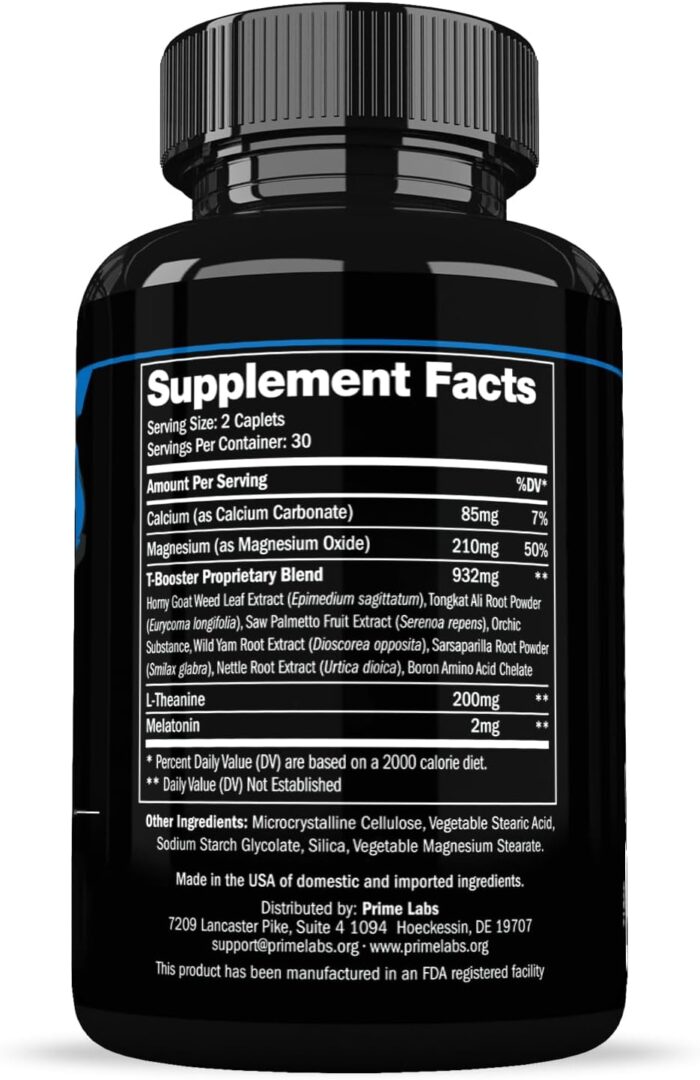 Prime Labs Night Duty - Nighttime Testosterone Booster & Sleep Support - PM Rest & Muscle Recovery Supplements - 60 Count - Image 3
