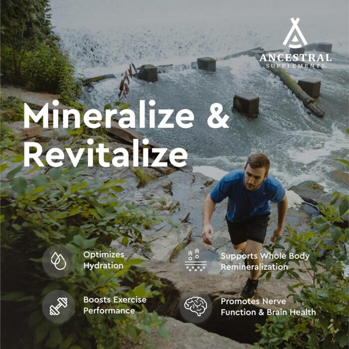 Ancestral Supplements Minerals & Electrolytes with Magnesium, Potassium, Sodium, Supports Optimal Hydration, Immune Health, Athletic Performance, Digestion, and Remineralization, 180 Capsules - Image 4