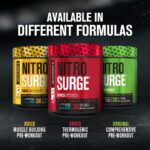 Jacked Factory NITROSURGE Shred Pre Workout Supplement - Energy Booster, Instant Strength Gains, Sharp Focus, Powerful Pumps - Nitric Oxide Booster & PreWorkout Powder - 30Sv, Fruit Punch - Image 7