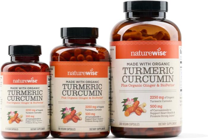 NatureWise Curcumin Turmeric 2250mg - 95% Curcuminoids & BioPerine Black Pepper Extract for Advanced Absorption - Daily Joint and Immune Health Support - Vegan, Non-GMO, 90 Count[30-Day Supply] - Image 11