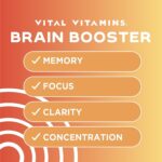 Vital Vitamins Brain Supplements for Memory and Focus – Nootropic Brain Booster with Ginkgo Biloba, Rhodiola, B12 – Caffeine-Free Support for Adults & Seniors – 30-Day Supply, 30 Capsules - Image 3