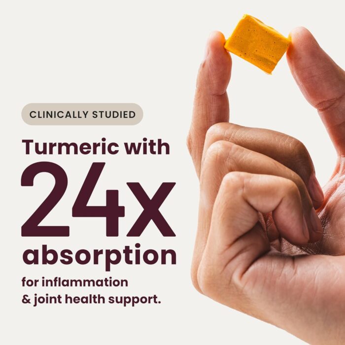 HumanN Turmeric Chews Supplement – Clinically Studied High Absorption Curcumin Complex - Orange Citrus Flavor – from SuperBeets Makers – Joint Health – 30 Count - Image 4