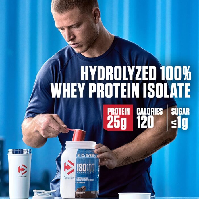 Dymatize x Fruity Pebbles ISO100 Whey Protein Powder Isolate, 25g of Protein, 20 Servings, 5.5g BCAAs, 120 Cal., Gluten Free, 1g Fat, 1g Sugar, 2g Carb - Image 3