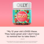 Olly Teen Girl Multi Gummy, Healthy Skin and Immune Support, 15 Essential Vitamins, Biotin, Zinc, Calcium, Chewable Multivitamin, Berry Melon, 35 Day Supply, 70 Count - Image 6