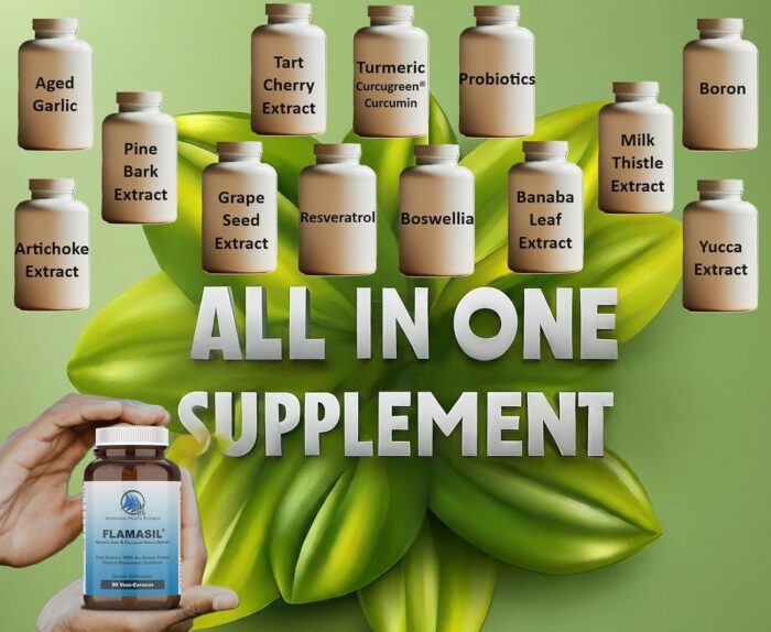 Flamasil™- for Healthy Inflammation Response* | Multi-Herbal Pain Reliever* and Joint Aid | Bio-Enhanced Turmeric, Boswellia, Resveratrol, and More | 13-in-1 Superfood Antioxidants | 30-Day Supply - Image 4