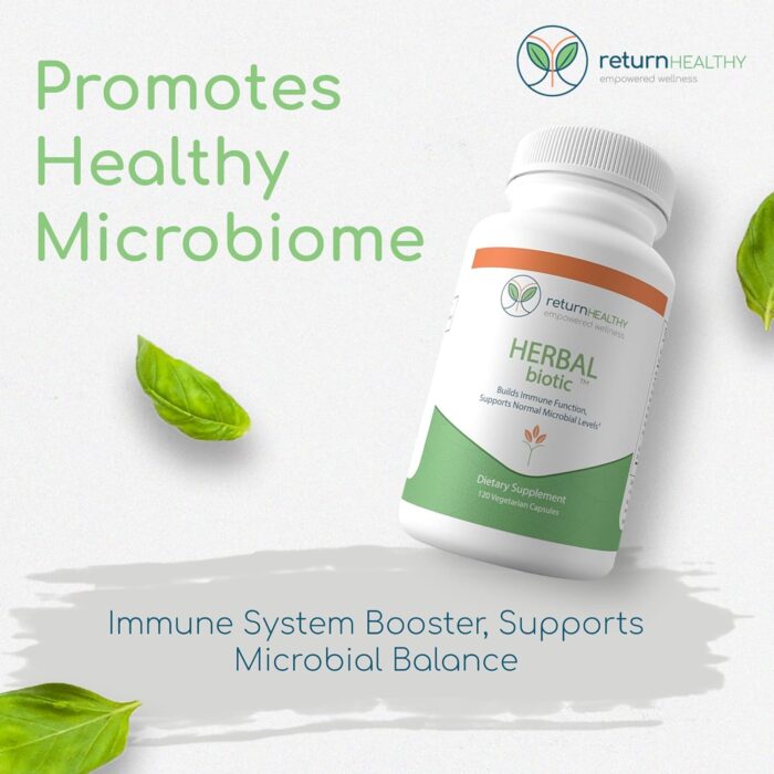 Herbal Biotic, Immune Support Vitamins, Natural Immune System Booster for Adults, Immune Support Supplement Enriched with Cat’s Claw for Probiotic Balance, Digestive Health, 120 Vegan Capsules - Image 3