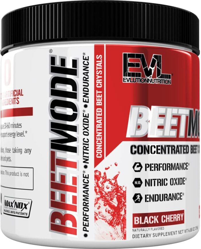 Evlution Nutrition BeetMode - Beet Root Powder - Nitric Oxide Booster - Black Cherry Flavor - Pre or Post-Workout Supplement for Enhanced Energy & Performance - Vegan & Gluten Free - 30 Servings - Image 5