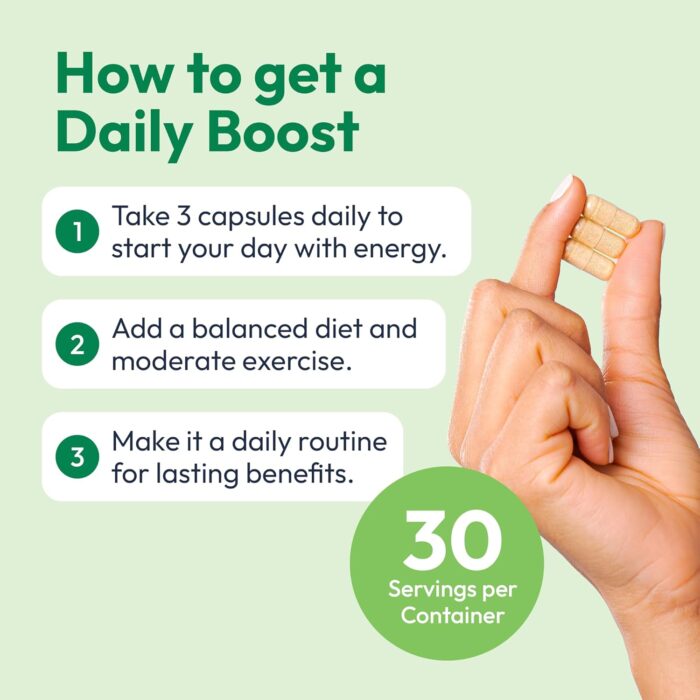 Daily Boost 3-in-1 Weight Loss, Energy, & Focus Support | 7-Keto DHEA (200mg) Thermogenic with Natural Caffeine, CoQ10, B12, Ginkgo Biloba, Ginseng, L-Theanine, Folate | 30 Servings - Image 10