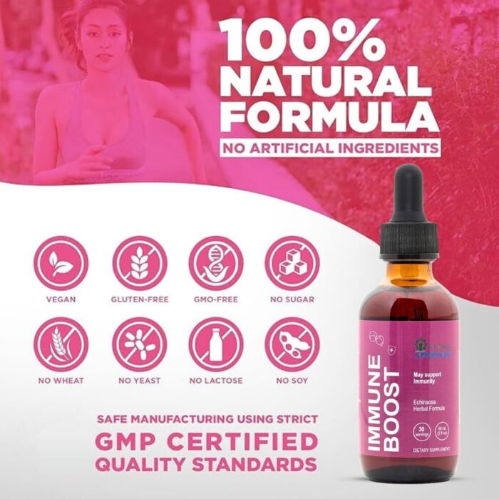 OU Echinacea Drops for Rapid Immune Support | Immune Booster Tincture | Echinacea Liquid Extract for Immunity Boost | Vegan,Non-GMO, Gluten-Free 2 Oz - Image 3