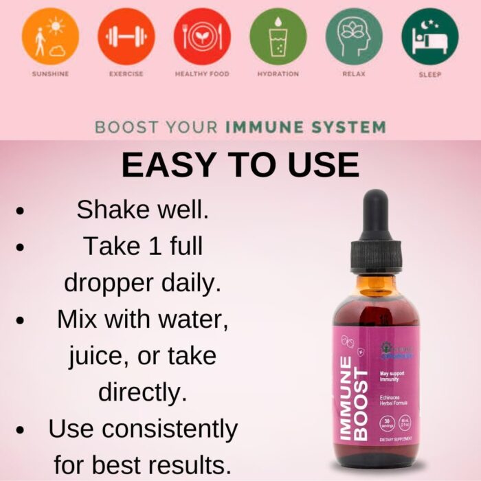 OU Echinacea Drops for Rapid Immune Support | Immune Booster Tincture | Echinacea Liquid Extract for Immunity Boost | Vegan,Non-GMO, Gluten-Free 2 Oz - Image 5