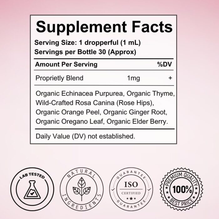OU Echinacea Drops for Rapid Immune Support | Immune Booster Tincture | Echinacea Liquid Extract for Immunity Boost | Vegan,Non-GMO, Gluten-Free 2 Oz - Image 7