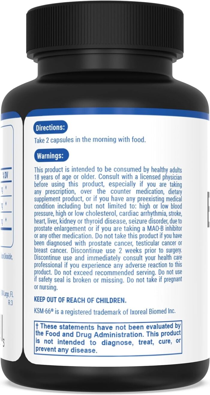 PEScience Erase Pro +, Natural Testosterone Booster for Men, Cortisol Blocker with KSM 66 Aswhagandha, and Estrogen Blocker PCT Supplement, 30 Day Cycle - Image 5