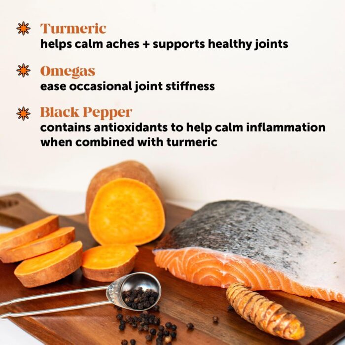 Pet Honesty Hip & Joint Turmeric Health - Joint Supplement for Dogs, Omega-3 Fish Oil, Turmeric to Support Overall Health & Ease Stiffness - Advanced Pet Mobility Support - 90 Ct (Pumpkin) - Image 4