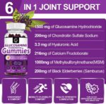 Glucosamine Chondroitin Gummies with MSM & Elderberry Extra Strength - Flexibility Support, Antioxidant Immune Support Supplement for Adults, Men & Women - 60 Chondroitin Gummies (2 Pack) - Image 4