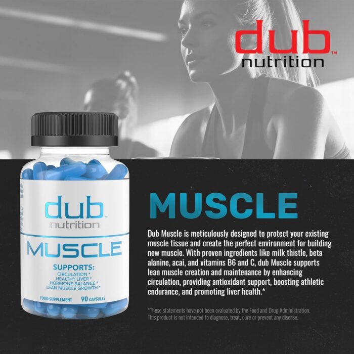 Muscle Supplement - Milk Thistle, Beta Alanine, Acai, Vitamins B6 and C - Supports Recovery, Strength and Wellness - 90 Capsules - Image 4